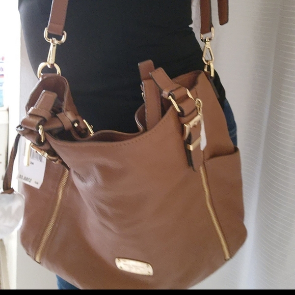 NEW MICHAEL KORS LEATHER BAG - Picture 6 of 8